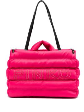 PINKO Gesteppte Handtasche mit Logo - Rosa von PINKO