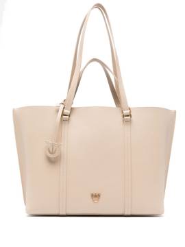 PINKO Große Love-Birds Tote Bag - Nude von PINKO