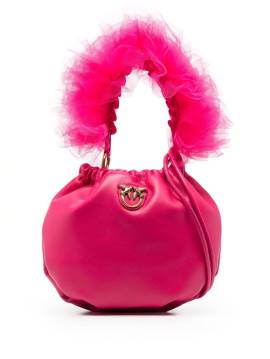 PINKO Handtasche mit Faux Fur - Rosa von PINKO