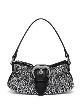 PINKO Jolene Baby Strass Schultertasche - Schwarz von PINKO