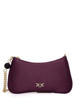 PINKO Kleine Schultertasche aus Satin - Violett von PINKO