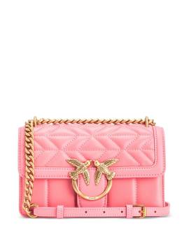 PINKO Love'Mini-Tasche aus Nappaleder - Rosa von PINKO