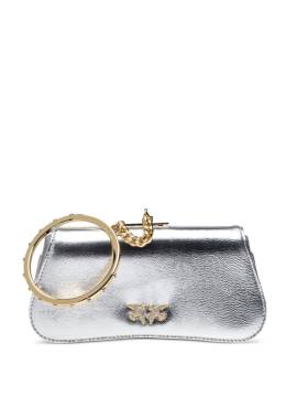 PINKO Marpesia Clutch mit metallischem Finish - Silber von PINKO