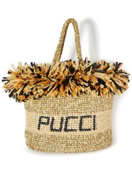 PUCCI Handtasche mit Logo-Print - Nude von PUCCI