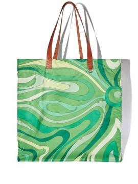 PUCCI Shopper mit Logo-Print - Grün von PUCCI