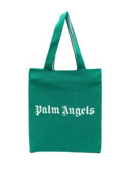 Palm Angels Shopper mit Logo-Print - Grün von Palm Angels
