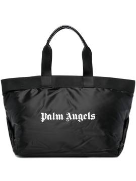 Palm Angels Shopper mit Logo-Print - Schwarz von Palm Angels