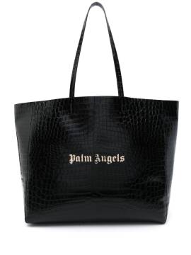 Palm Angels Handtasche mit Kroko-Effekt - Schwarz von Palm Angels