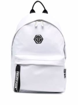 Philipp Plein Rucksack mit Logo - Weiß von Philipp Plein