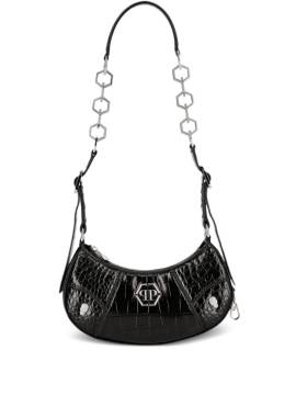 Philipp Plein Schultertasche mit Logo-Schild - Schwarz von Philipp Plein