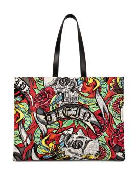 Philipp Plein Tasche mit Tattoo-Print - Rot von Philipp Plein