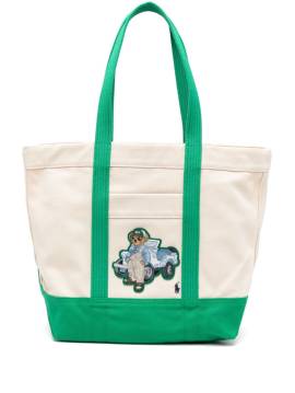 Polo Ralph Lauren Mittelgroße Polo Bear Tote Bag - Nude von Polo Ralph Lauren