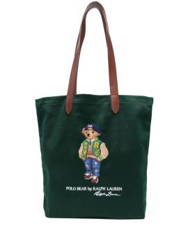 Polo Ralph Lauren Tote Bag mit aufgesticktem Polo Bear - Grün von Polo Ralph Lauren