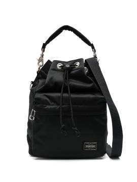 Porter-Yoshida & Co. Kuriertasche mit Logo-Patch - Schwarz von Porter-Yoshida & Co.