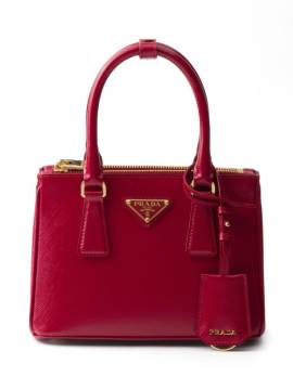 Prada Mini Galleria Tasche aus Lackleder - Rot von Prada