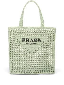 Prada Handtasche mit Logo - Grün von Prada