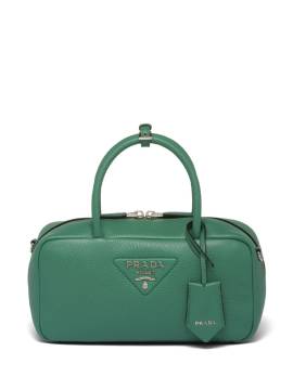 Prada Mini Handtasche mit Logo-Schild - Grün von Prada