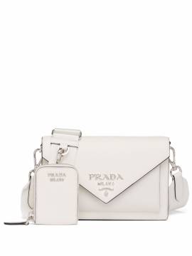 Prada Mini-Tasche in Kuvertform - Weiß von Prada