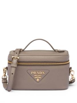 Prada Mini-Tasche mit Logo-Schild - Grau von Prada