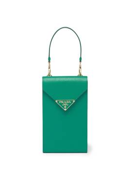 Prada Mini-Tasche mit Logo-Schild - Grün von Prada