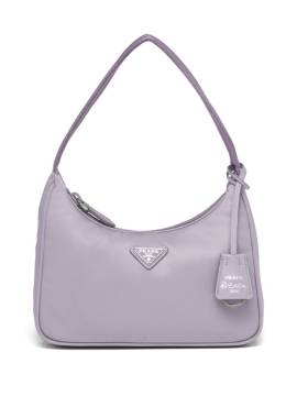 Prada Mini-Tasche mit Logo-Schild - Violett von Prada