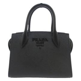 Prada Monochrome Leder Handtaschen von Prada