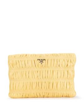 Prada Pre-Owned 2000-2019 Nappa Gaufre Clutch - Gelb von Prada