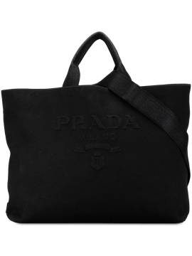 Prada Pre-Owned 2010-2023 Canapa Drill Tote Bag - Schwarz von Prada