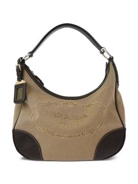 Prada Pre-Owned 2010 Handtasche aus Logo-Jacquard - Nude von Prada