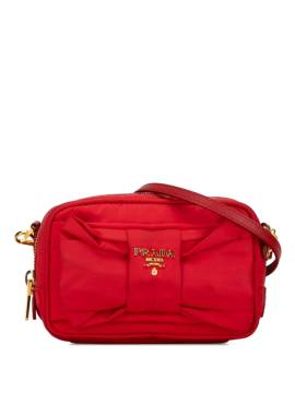 Prada Pre-Owned 2013-2023 Tessuto Fiocco Bow Umhängetasche - Rot von Prada