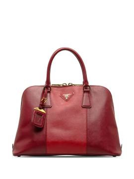 Prada Pre-Owned 2013-2023 mittelgroße Saffiano Bicolor Promenade Handtasche - Rot von Prada