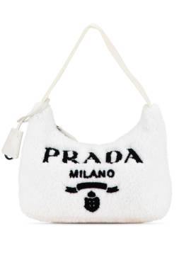 Prada Pre-Owned 2019-2024 mini Terry Re Edition 2000 Schultertasche - Weiß von Prada