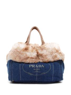 Prada Pre-Owned Canapa Handtasche - Blau von Prada
