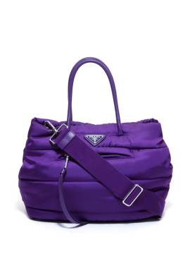 Prada Pre-Owned Handtasche mit Logo-Schild - Violett von Prada