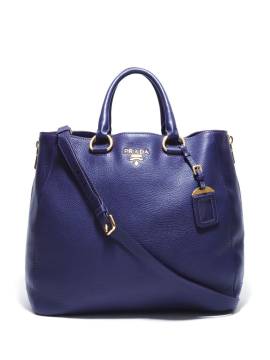Prada Pre-Owned Pre-owned Handtasche mit Logo-Schild - Violett von Prada