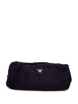 Prada Pre-Owned Satin-Clutch mit Logo - Schwarz von Prada