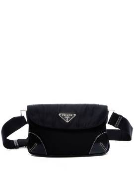 Prada Pre-Owned triangle-logo belt bag - Black von Prada