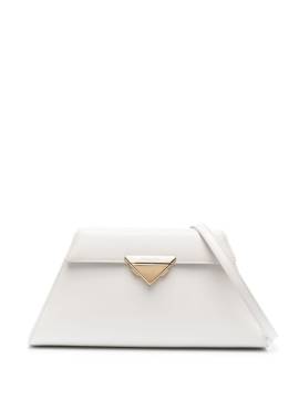 Prada Schultertasche mit Triangel-Logo - Weiß von Prada