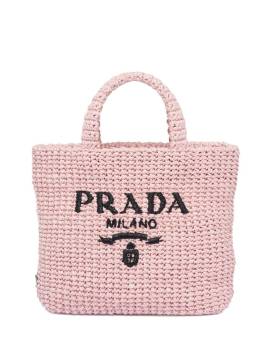 Prada Shopper aus Bast - Rosa von Prada