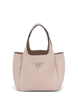 Prada Shopper mit Logo-Schild - Rosa von Prada