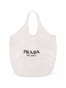 Prada Shopper mit Logo - Weiß von Prada