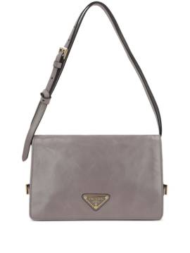 Prada Schultertasche aus Leder - Grau von Prada