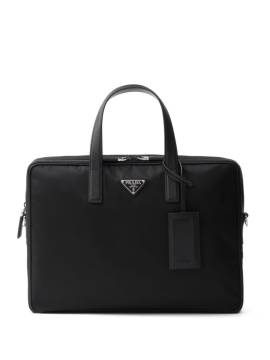 Prada Laptoptasche mit Logo-Schild - Schwarz von Prada