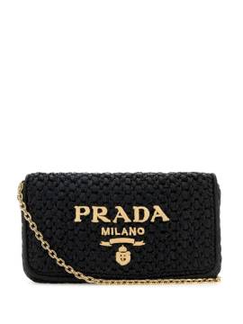 Prada Schultertasche mit Triangel-Logo - Schwarz von Prada