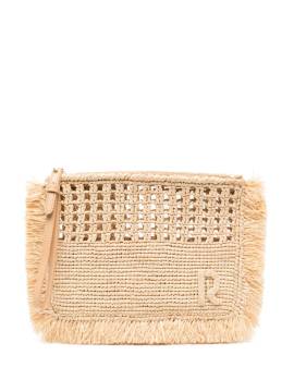 Rabanne Raphia Clutch - Nude von Rabanne