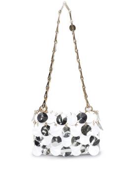 Rabanne Sparkle Discs sequin-design mini bag - Silber von Rabanne