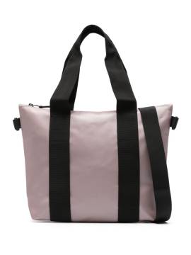 Rains Micro Tote Bag im Metallic-Look - Rosa von Rains