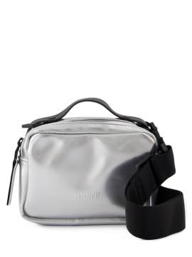 Rains Schultertasche im Metallic-Look - Silber von Rains