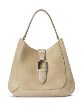 Ralph Lauren Collection Wildleder-Schultertasche mit Schnalle - Nude von Ralph Lauren Collection