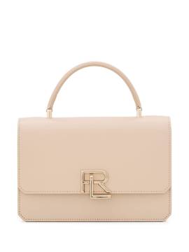 Ralph Lauren Collection Handtasche mit Logo-Schild - Nude von Ralph Lauren Collection